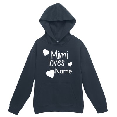 Mimi Loves Custom Text Personalize Name Urban Pullover Hoodie