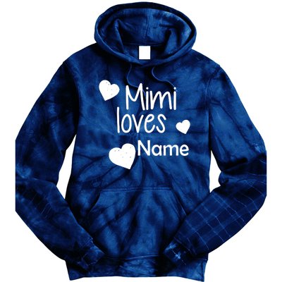 Mimi Loves Custom Text Personalize Name Tie Dye Hoodie