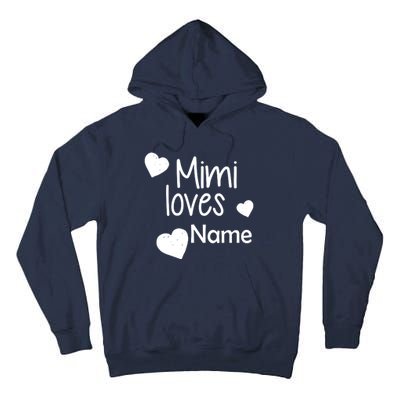 Mimi Loves Custom Text Personalize Name Tall Hoodie