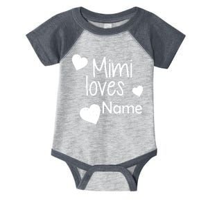 Mimi Loves Custom Text Personalize Name Infant Baby Jersey Bodysuit