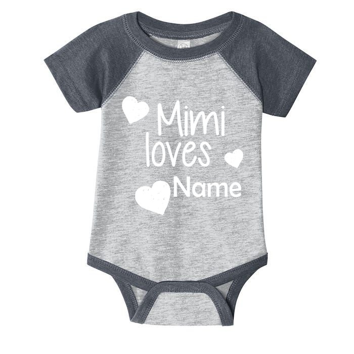 Mimi Loves Custom Text Personalize Name Infant Baby Jersey Bodysuit