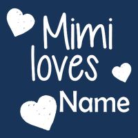 Mimi Loves Custom Text Personalize Name Infant Baby Jersey Bodysuit
