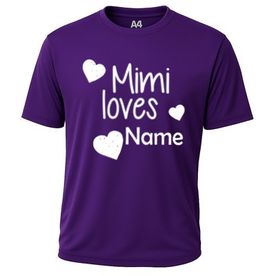 Mimi Loves Custom Text Personalize Name Cooling Performance Crew T-Shirt
