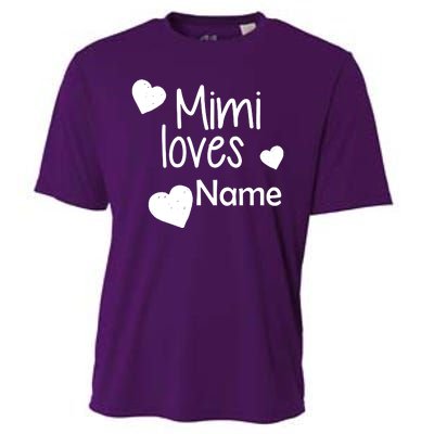 Mimi Loves Custom Text Personalize Name Cooling Performance Crew T-Shirt