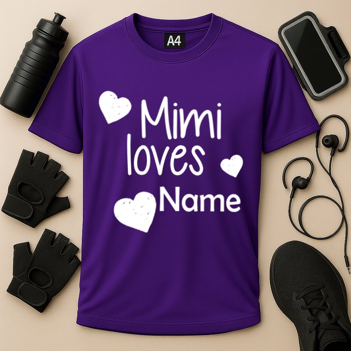 Mimi Loves Custom Text Personalize Name Performance Shirt