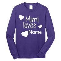 Mimi Loves Custom Text Personalize Name Long Sleeve Shirt