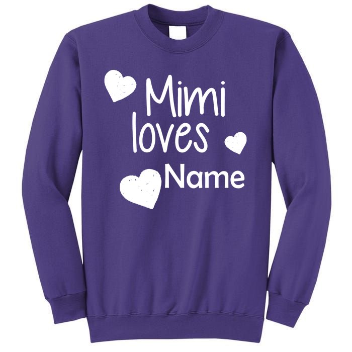 Mimi Loves Custom Text Personalize Name Sweatshirt