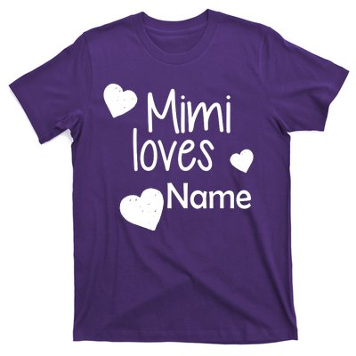 Mimi Loves Custom Text Personalize Name T-Shirt