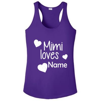 Mimi Loves Custom Text Personalize Name Ladies PosiCharge Competitor Racerback Tank