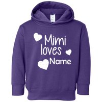 Mimi Loves Custom Text Personalize Name Toddler Hoodie