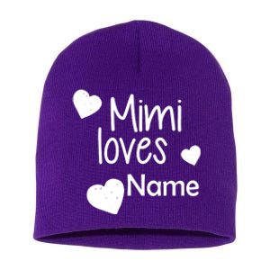 Mimi Loves Custom Text Personalize Name Short Acrylic Beanie