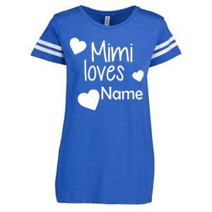 Mimi Loves Custom Text Personalize Name Enza Ladies Jersey Football T-Shirt