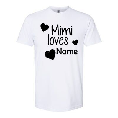 Mimi Loves Custom Text Personalize Name Softstyle® CVC T-Shirt