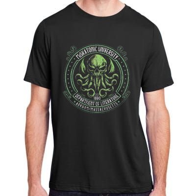 Miskatonic Logo Cosmic Horror Cthulhu Adult ChromaSoft Performance T-Shirt