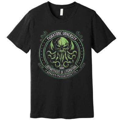 Miskatonic Logo Cosmic Horror Cthulhu Premium T-Shirt