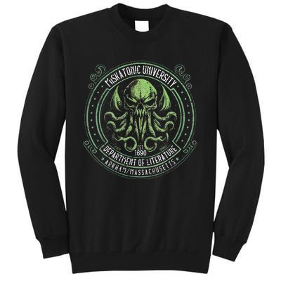 Miskatonic Logo Cosmic Horror Cthulhu Tall Sweatshirt