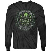 Miskatonic Logo Cosmic Horror Cthulhu Tie-Dye Long Sleeve Shirt