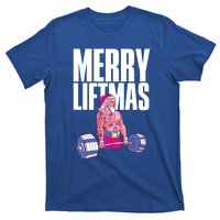 Merry Liftmas Cool Gift Weightlifting Santa Christmas Meaningful Gift T-Shirt