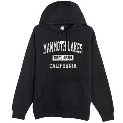 Mammoth Lakes California Ca Vintage Sports Premium Pullover Hoodie