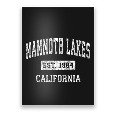 Mammoth Lakes California Ca Vintage Sports Poster