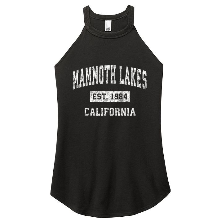 Mammoth Lakes California Ca Vintage Sports Women's Perfect Tri Rocker Tank