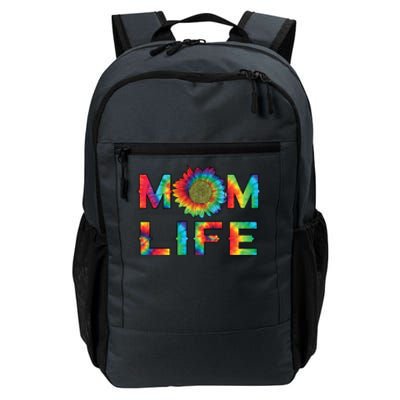 Mom Life Colorful Rainbow Sunflower Daily Commute Backpack