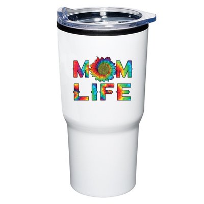 Mom Life Colorful Rainbow Sunflower Tumbler