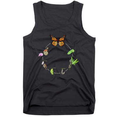 Monarch Life Cycle Butterfly Caterpillar Gift Tank Top