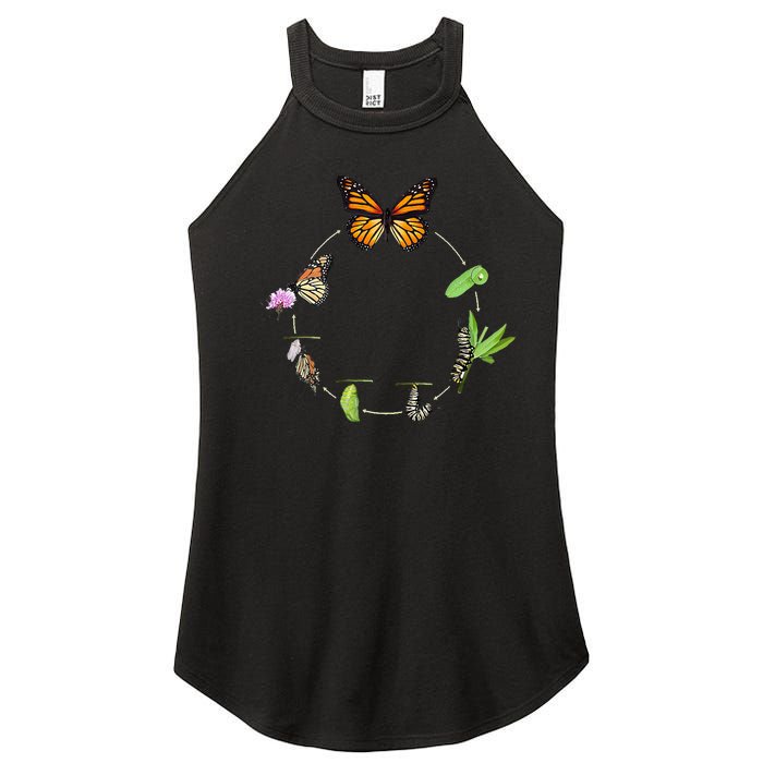 Monarch Life Cycle Butterfly Caterpillar Gift Women’s Perfect Tri Rocker Tank