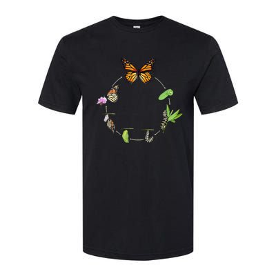 Monarch Life Cycle Butterfly Caterpillar Gift Softstyle CVC T-Shirt