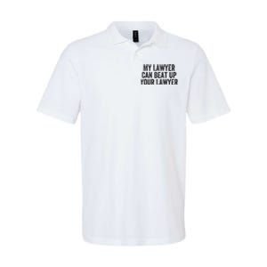 My Lawyer Can Beat Up Your Lawyer Funny Attorney Law School Softstyle Adult Sport Polo