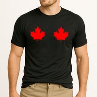 Maple Leaf Canada Day Canadian Flag Cooling Performance Crew T-Shirt