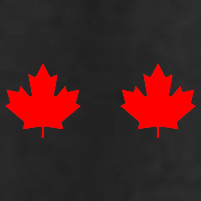 Maple Leaf Canada Day Canadian Flag Adult Drive Performance Visor