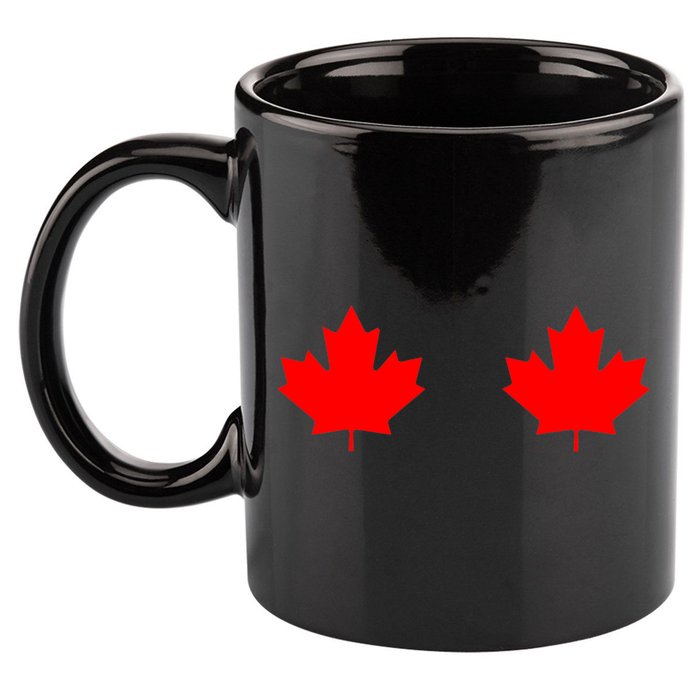 Maple Leaf Canada Day Canadian Flag 11oz C Handle Ceramic Mug