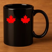 Maple Leaf Canada Day Canadian Flag 11oz C Handle Ceramic Mug