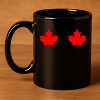 Maple Leaf Canada Day Canadian Flag 11oz C Handle Ceramic Mug