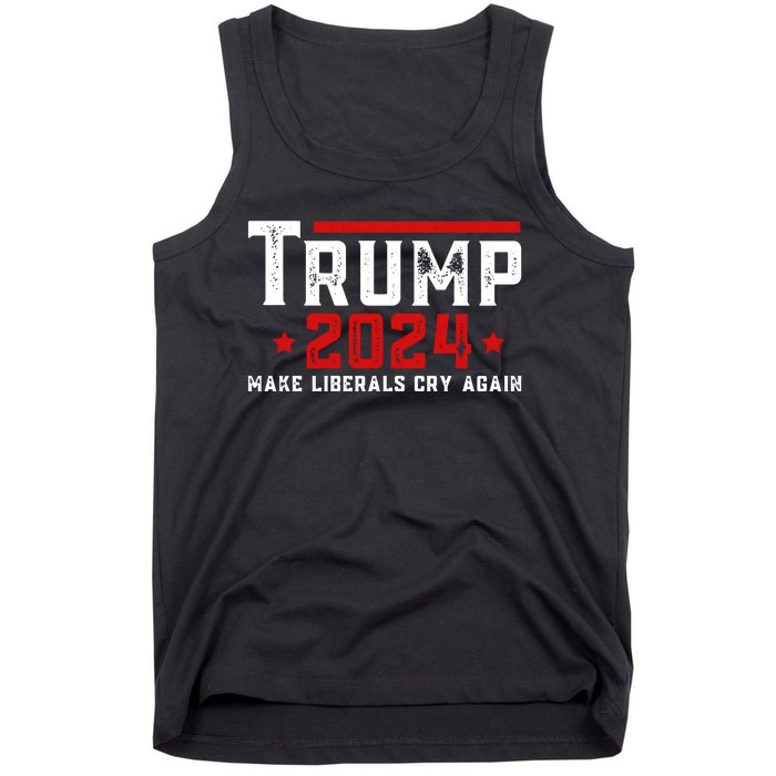 Make Liberals Cry Again Vintage Trump 2024 Tank Top