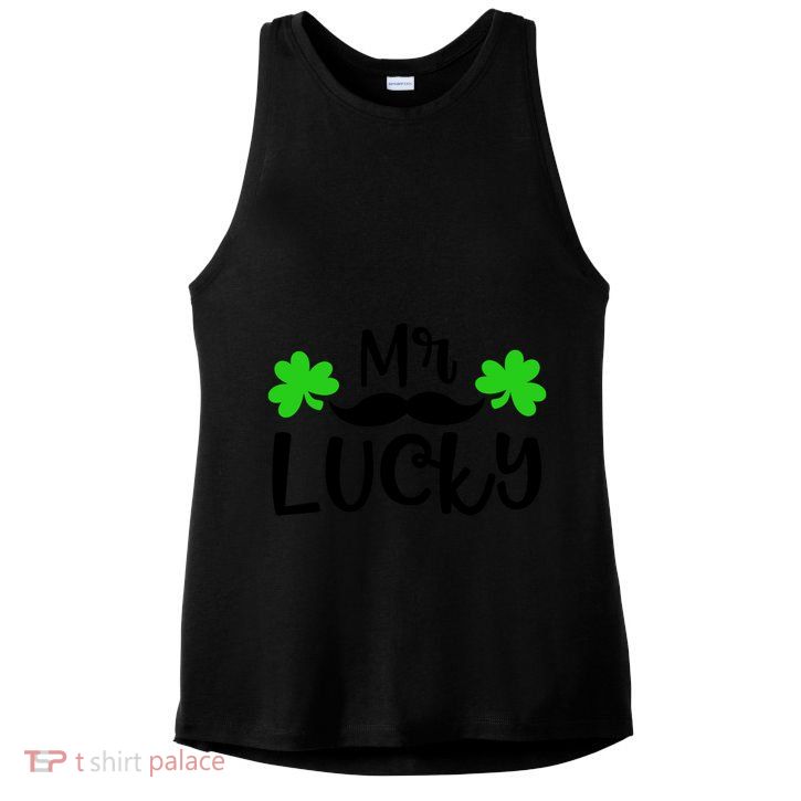 Mr Lucky Cute Gift Ladies PosiCharge Tri-Blend Wicking Tank