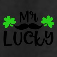 Mr Lucky Cute Gift 7 Panel Mesh Trucker Snapback Hat