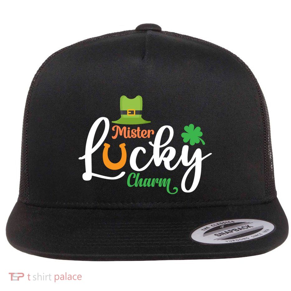 Mister Lucky Charm Flat Bill Trucker Hat