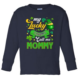 My Lucky Charms Call Me Mommy Happy St Patricks Day Toddler Long Sleeve Shirt