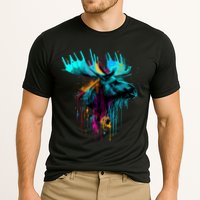Moose Lovers Colorful Pop Art Beautiful Moose Performance Shirt