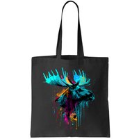 Moose Lovers Colorful Pop Art Beautiful Moose Bag