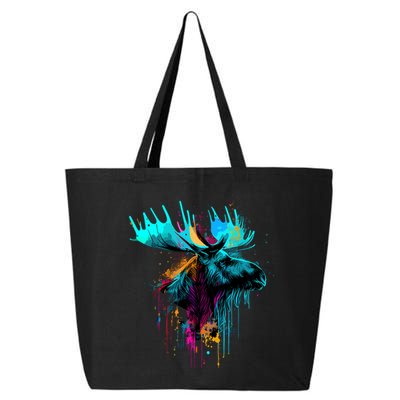 Moose Lovers Colorful Pop Art Beautiful Moose 25L Jumbo Tote