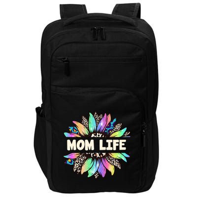 Mom Life Colorful Sunflower Impact Tech Backpack