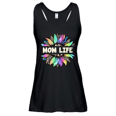 Mom Life Colorful Sunflower Ladies Essential Flowy Tank
