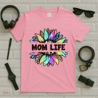 Mom Life Colorful Sunflower T-Shirt