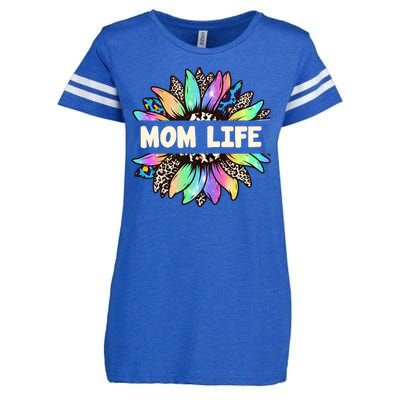 Mom Life Colorful Sunflower Enza Ladies Jersey Football T-Shirt