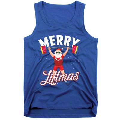 Merry Liftmas Cool Santa Claus Lifting Gym Gift Tank Top