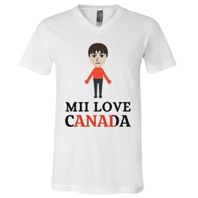 Mii Love Canada V-Neck T-Shirt